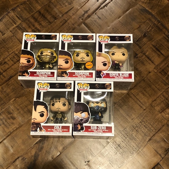 Funko Pop! Mortal Kombat (Movie) Complete Set of 5 With Chase Scorpion - Picture 1 of 6